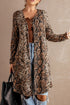 Print Colorblock Long Cardigan